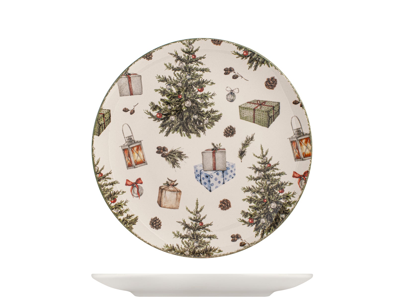 Servizio 18 pezzi tavola Christamas Carol in stoneware