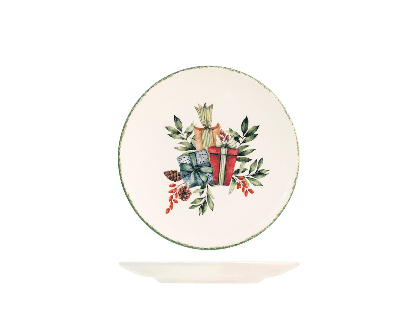 Servizio 18 pezzi tavola Christamas Carol in stoneware