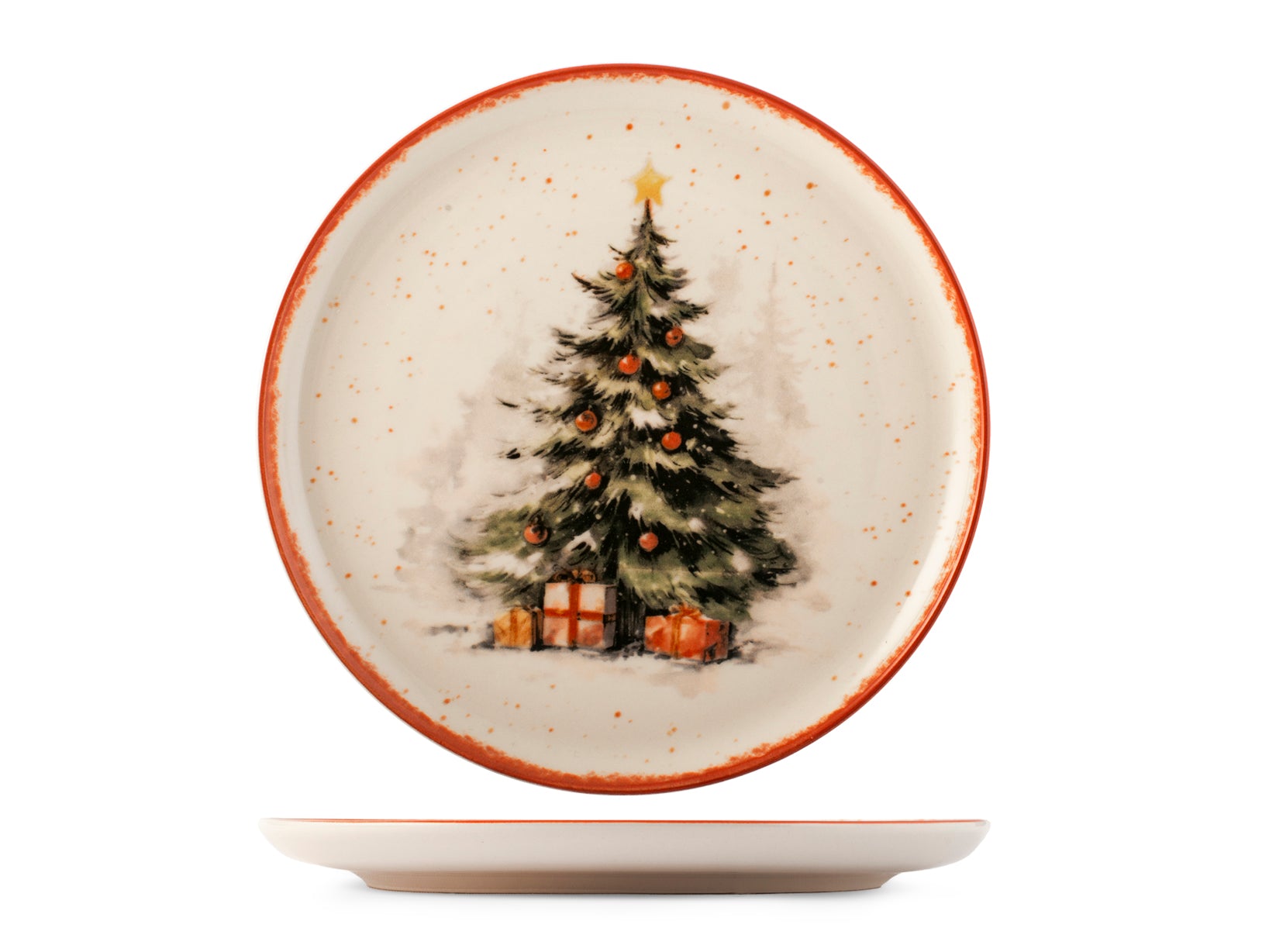 Servizio 18 pezzi tavola Santa Expres in stoneware decorato.
