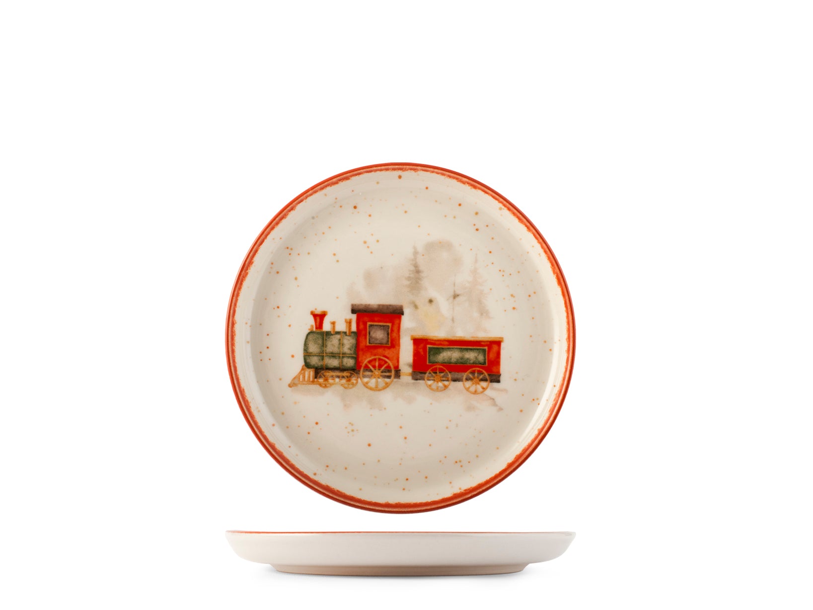 Servizio 18 pezzi tavola Santa Expres in stoneware decorato.