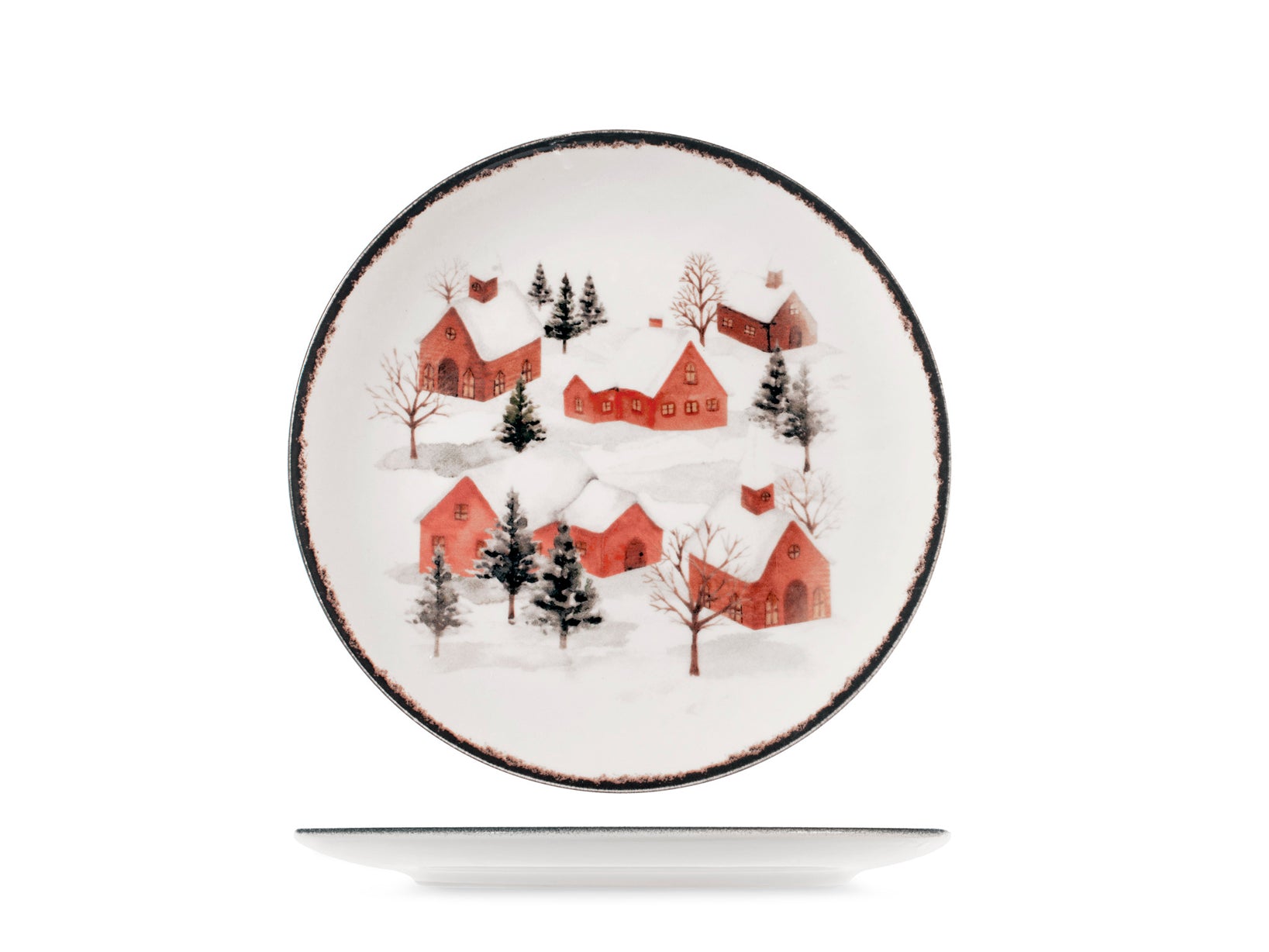 Servizio 18 pezzi tavola Fairyt Charm in stoneware decorato.