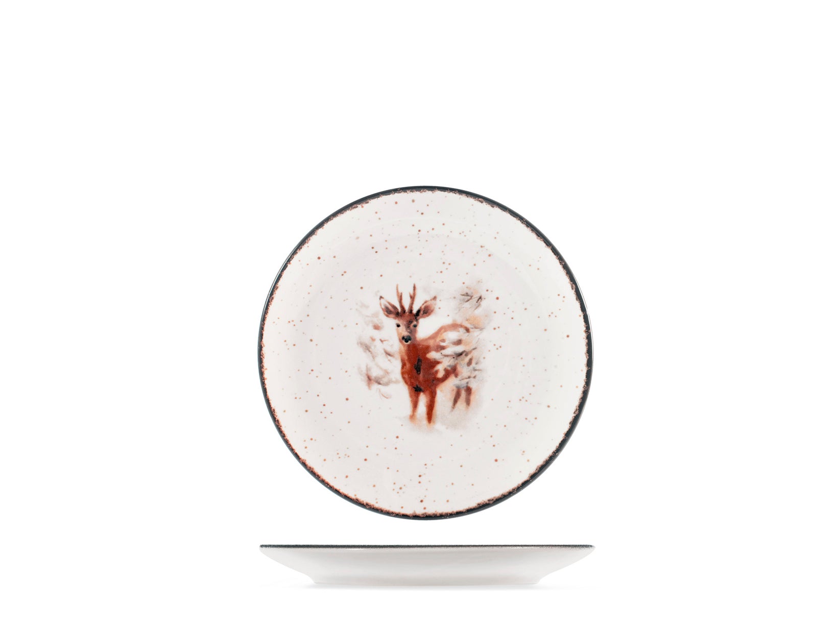 Servizio 18 pezzi tavola Fairyt Charm in stoneware decorato.