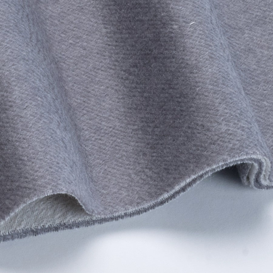 Sciarpa "Biella Frange" colore acciaio