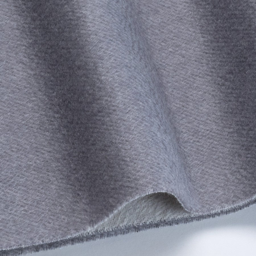 Sciarpa "Biella Frange" colore acciaio