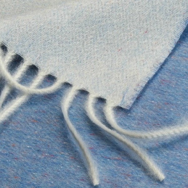 Plaid "Biella Pois" colore Sky