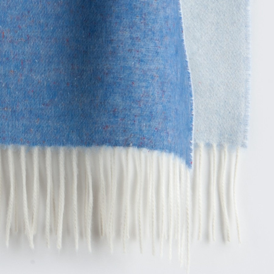 Plaid "Biella Pois" colore Sky