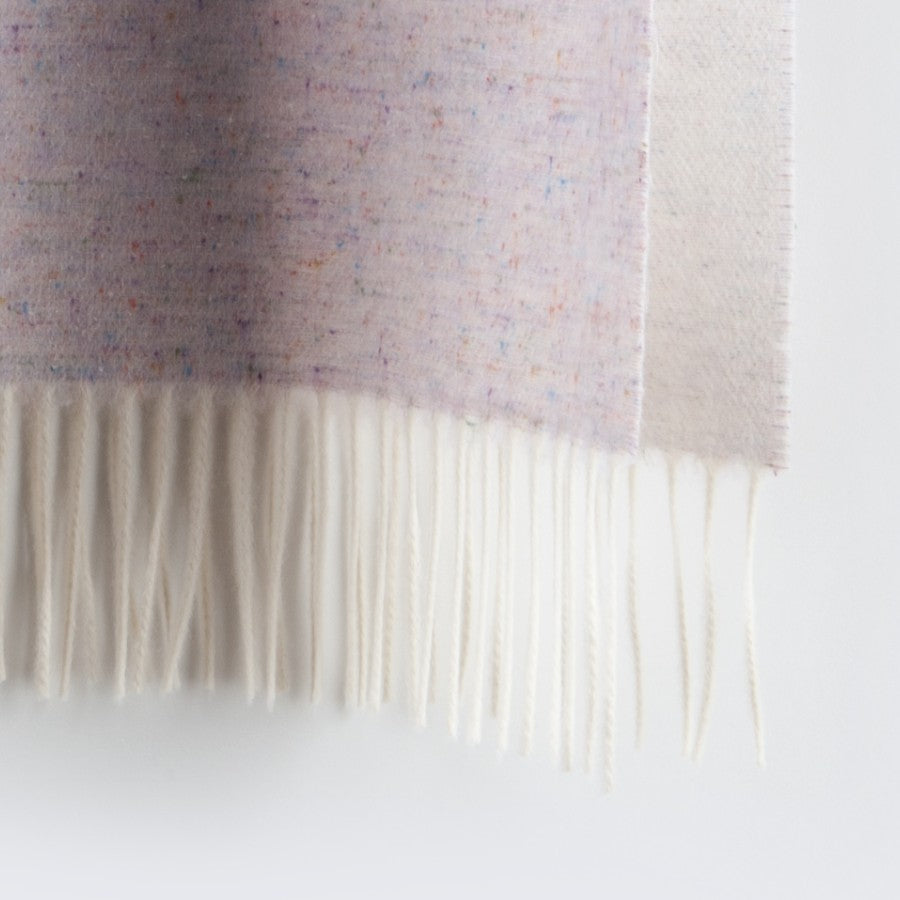 Plaid "Biella Pois" colore Madreperla