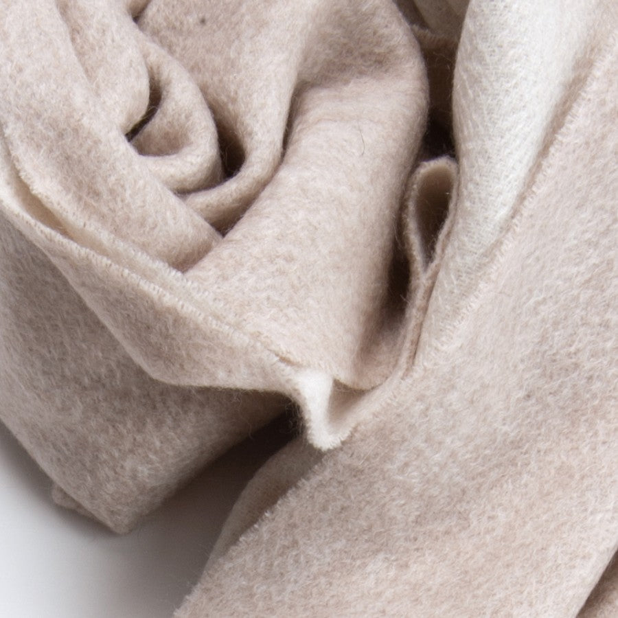 Sciarpa  "Biella Frange"  colore oyster