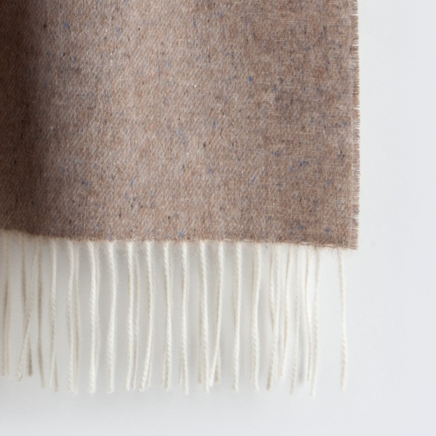 Plaid "Biella Pois" colore Tabacco