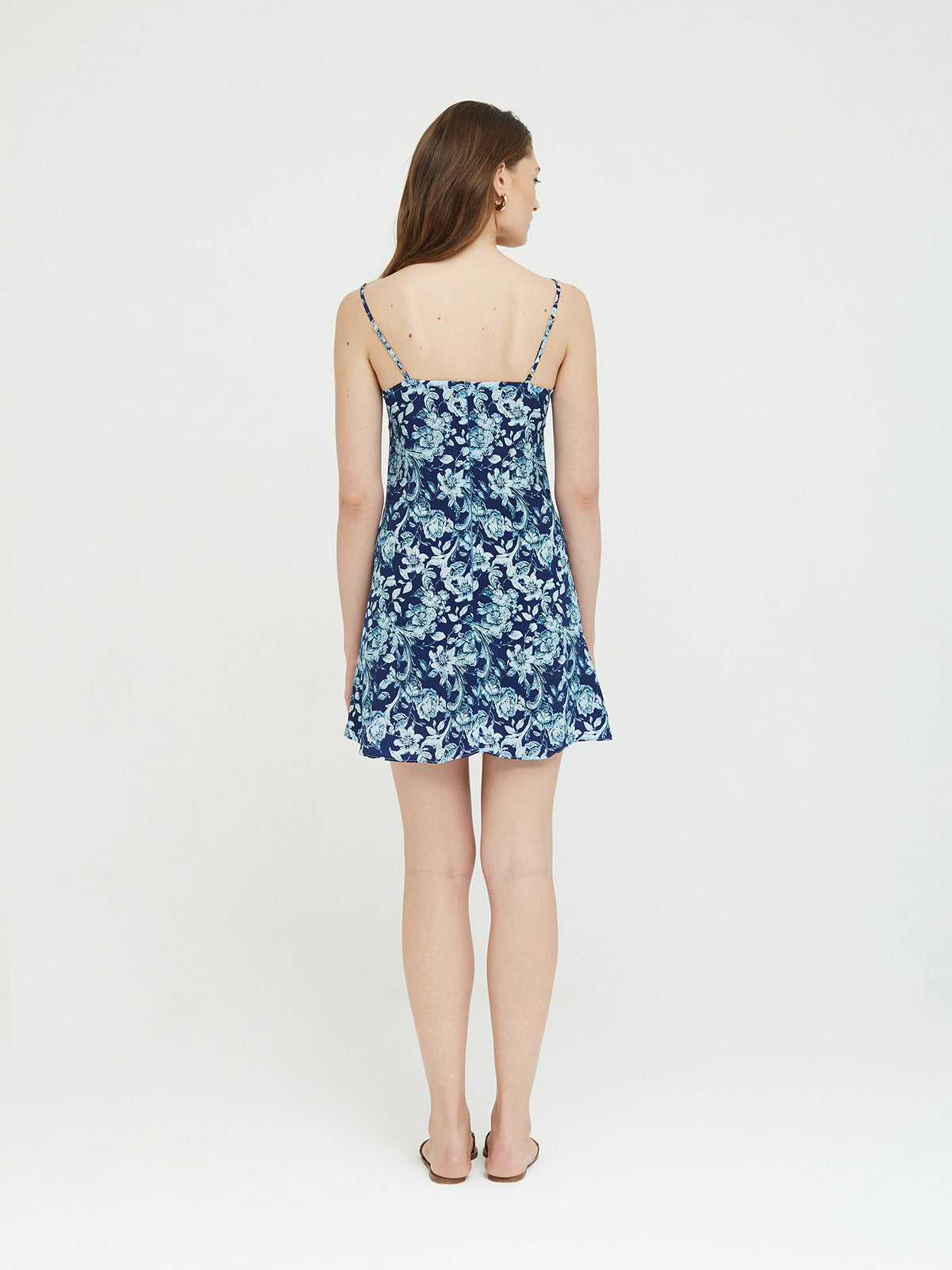 Penelope Dress Printed Blue - Wolflamb