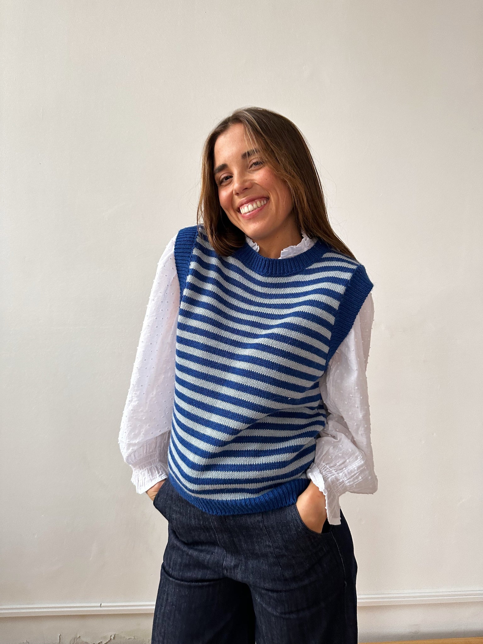 Gilet blu Aurora