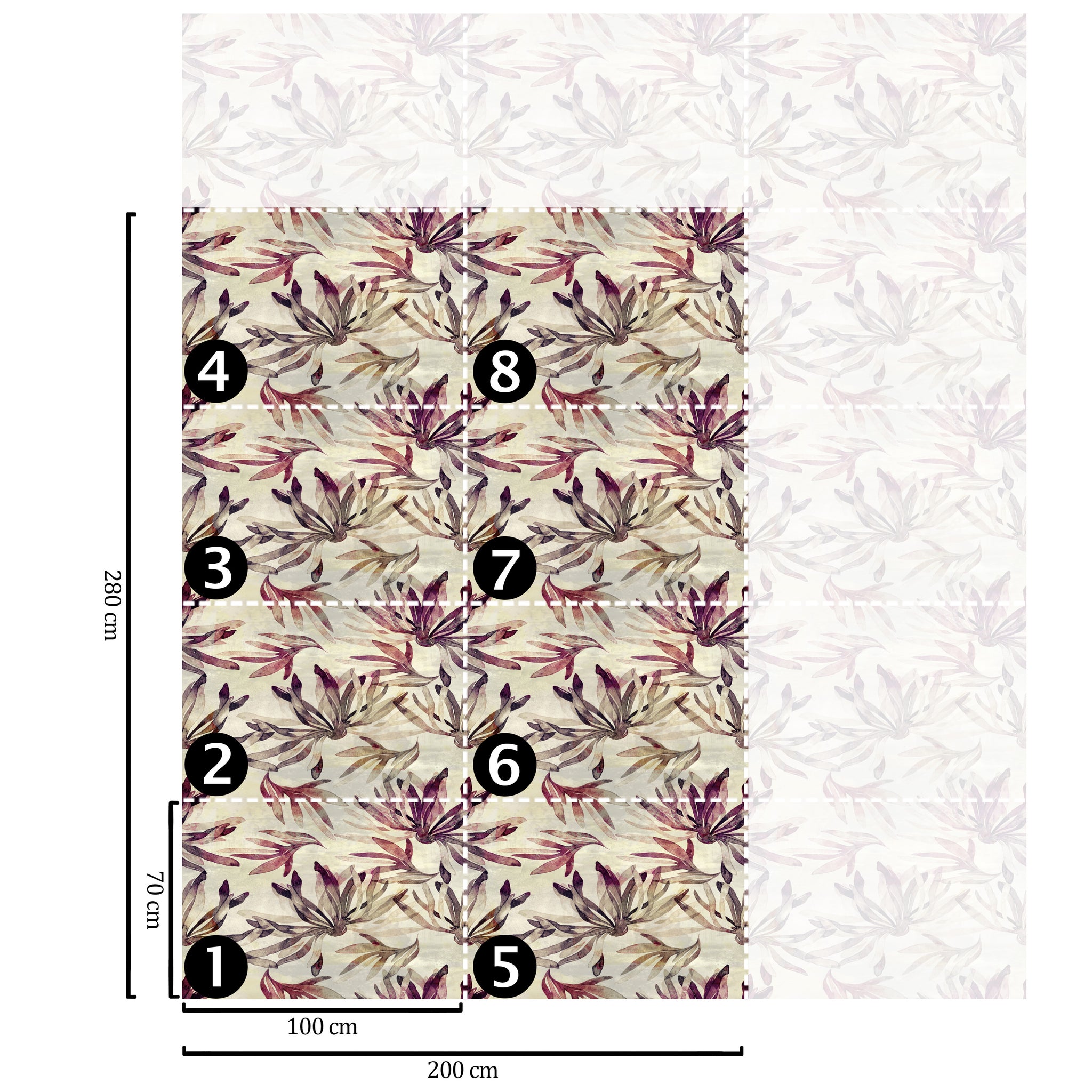 Carta da Parati Alghe - 8 fogli - 5,60 mq