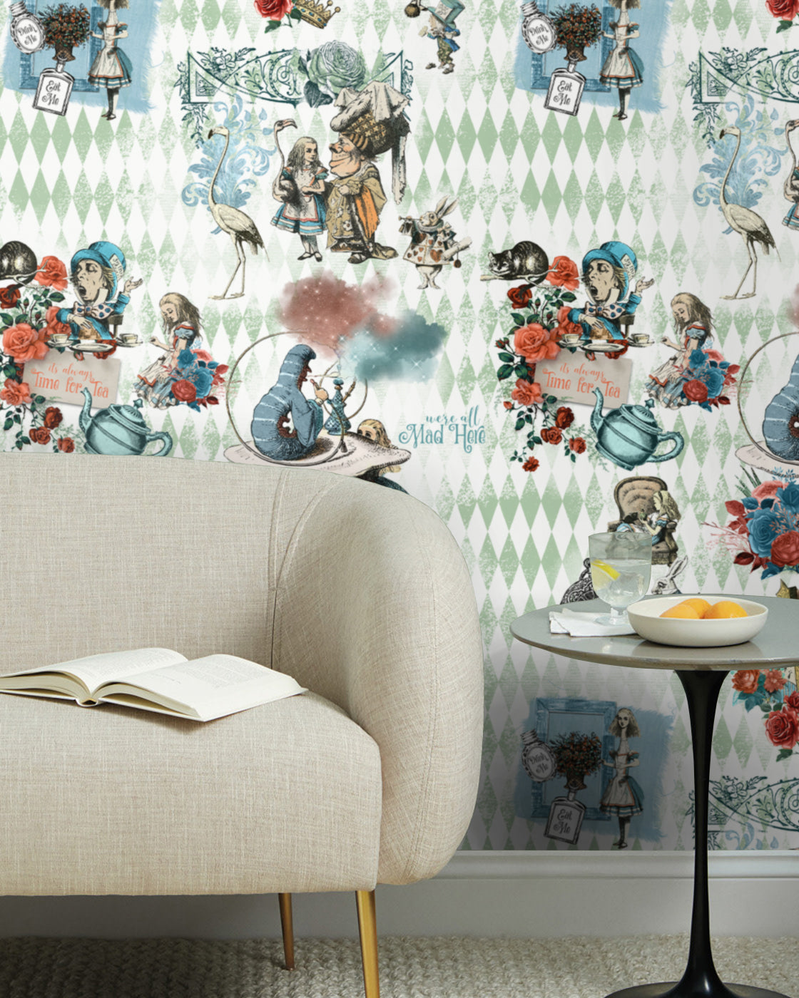 Carta da Parati Alice nel Paese delle Meraviglie - 8 fogli - 5,60 mq