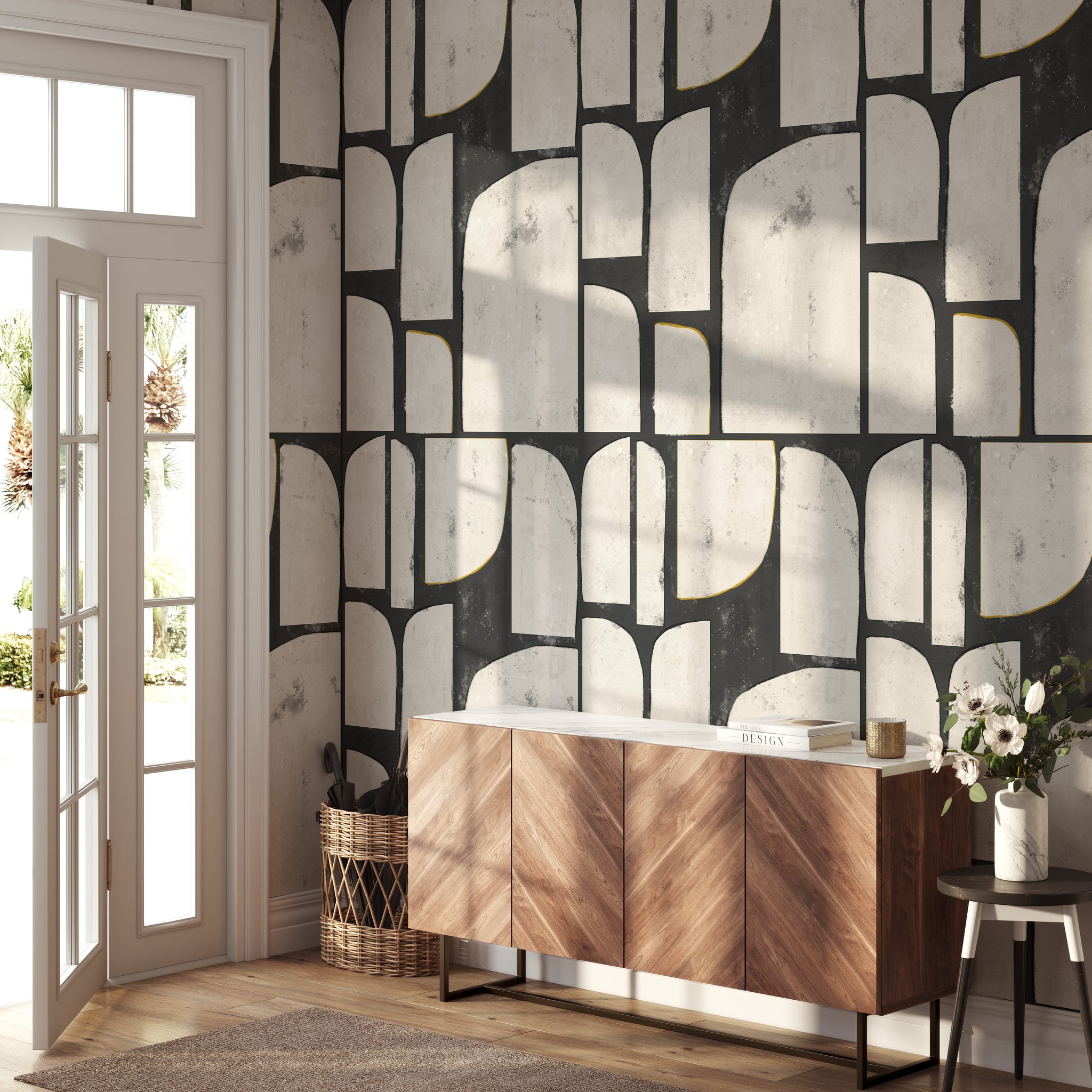 Carta da Parati Astratta Minimalista - 2 rotoli di carta 90 cm x 260 cm - 4.68 mq