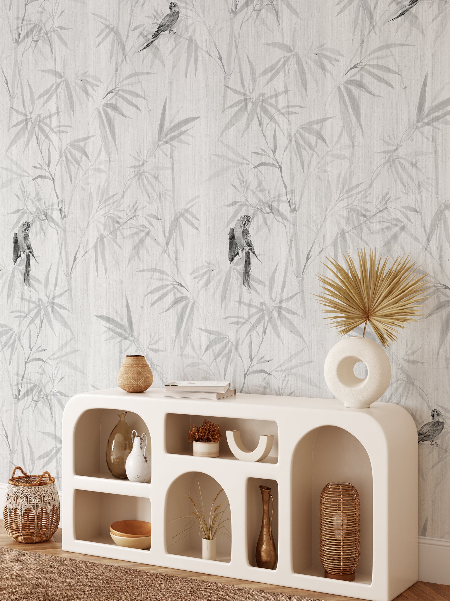 Carta da Parati Japandi Foresta di Bambù - 8 fogli - 5,60 mq