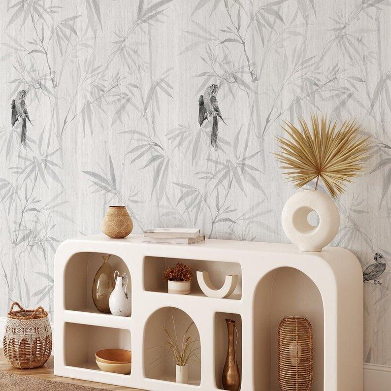 Carta da Parati Japandi Foresta di Bambù - 8 fogli - 5,60 mq