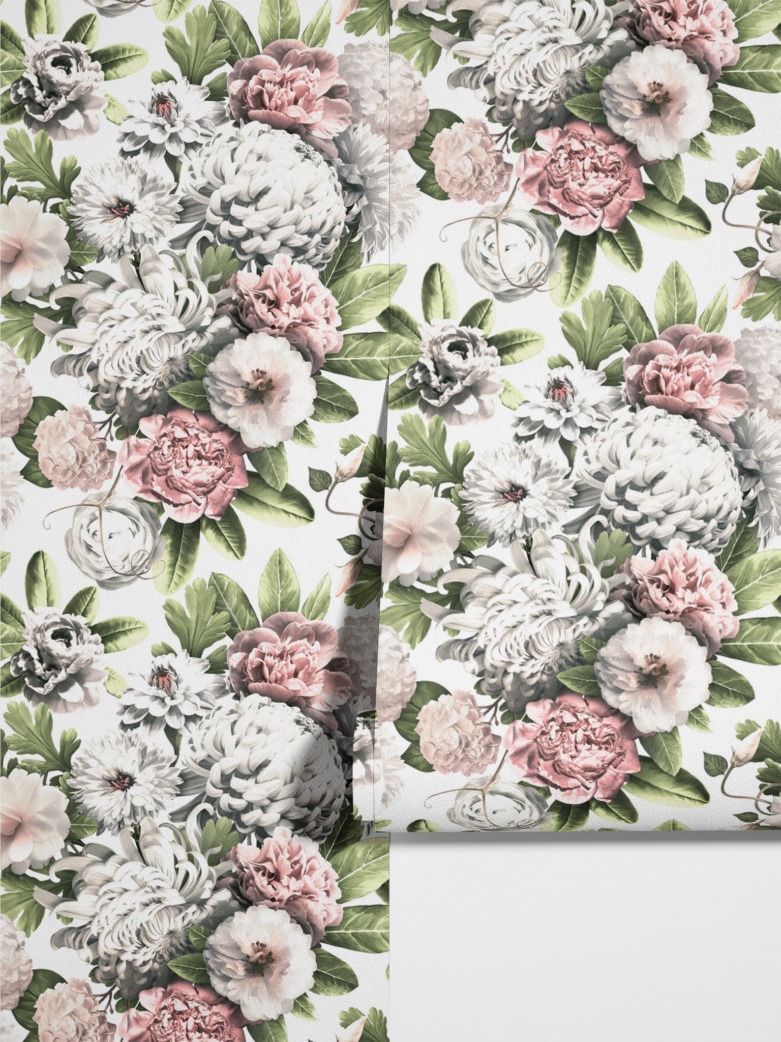 Carta da Parati Floreale Acquerello - Design Elegante e Raffinato - 2 rotoli di carta 90 cm x 260 cm - 4.68 mq