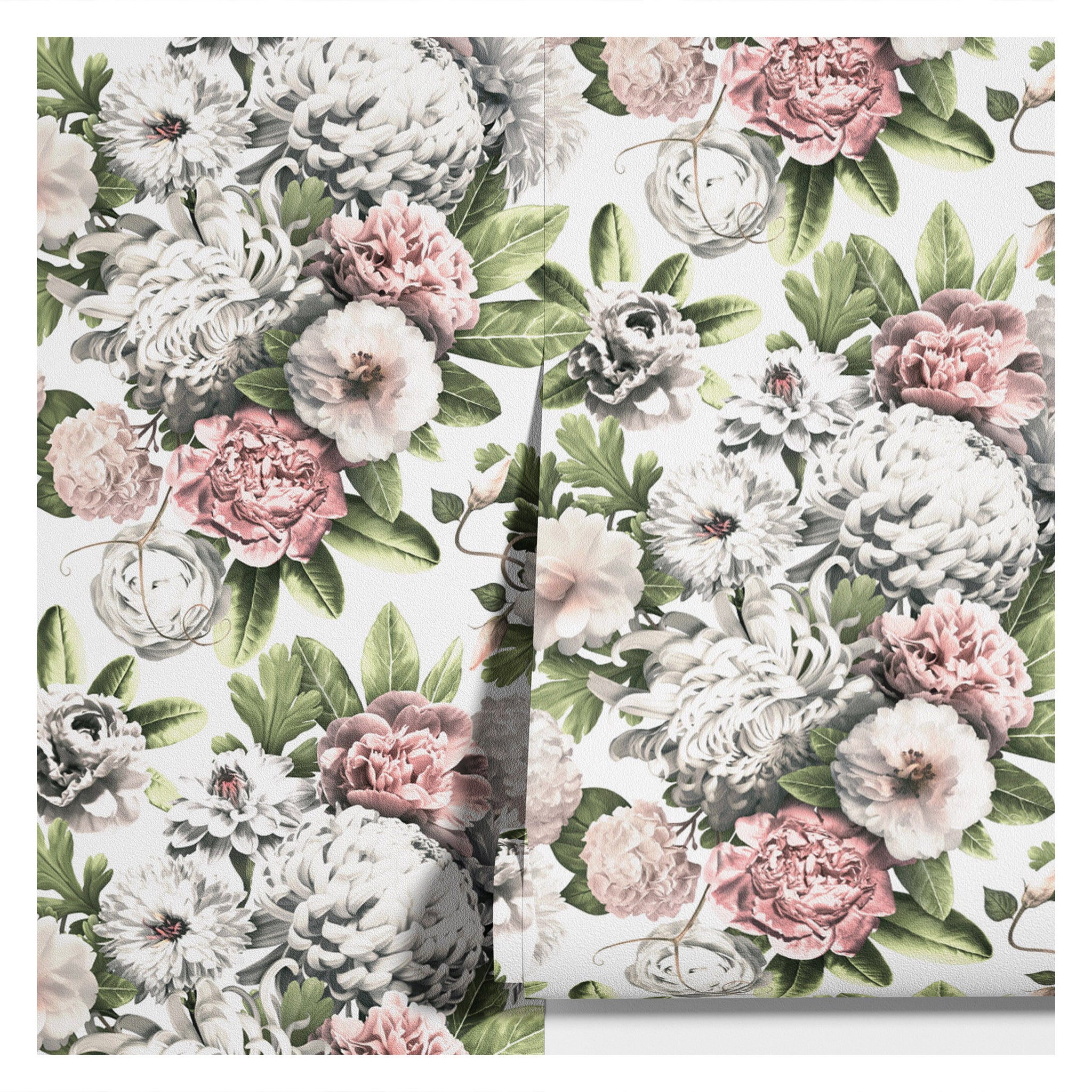 Carta da Parati Floreale Acquerello - Design Elegante e Raffinato - 2 rotoli di carta 90 cm x 260 cm - 4.68 mq