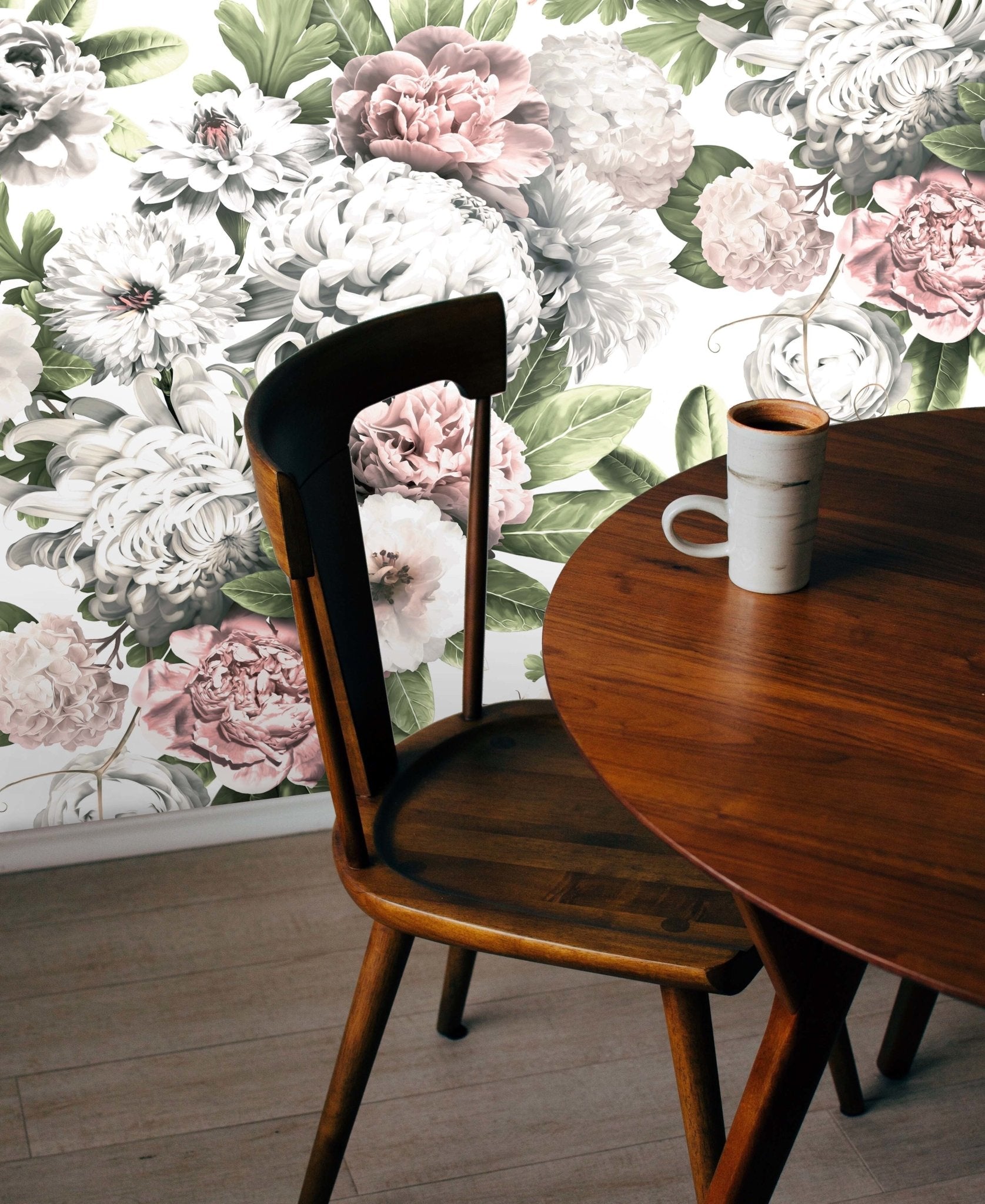 Carta da Parati Floreale Acquerello - Design Elegante e Raffinato - 2 rotoli di carta 90 cm x 260 cm - 4.68 mq