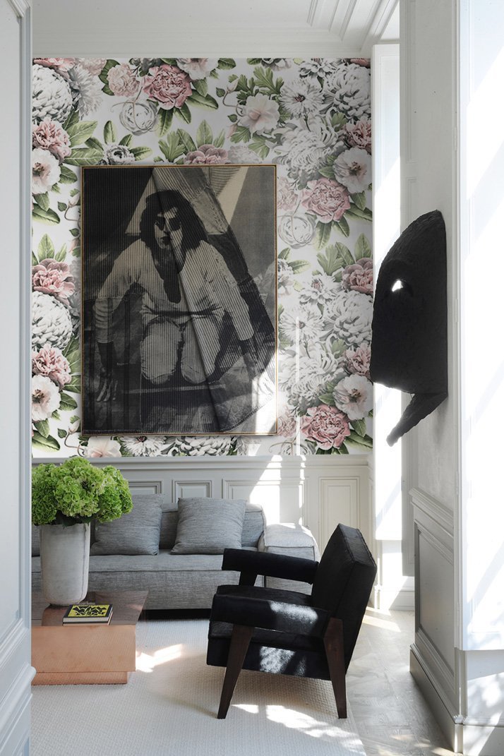 Carta da Parati Floreale Acquerello - Design Elegante e Raffinato - 2 rotoli di carta 90 cm x 260 cm - 4.68 mq