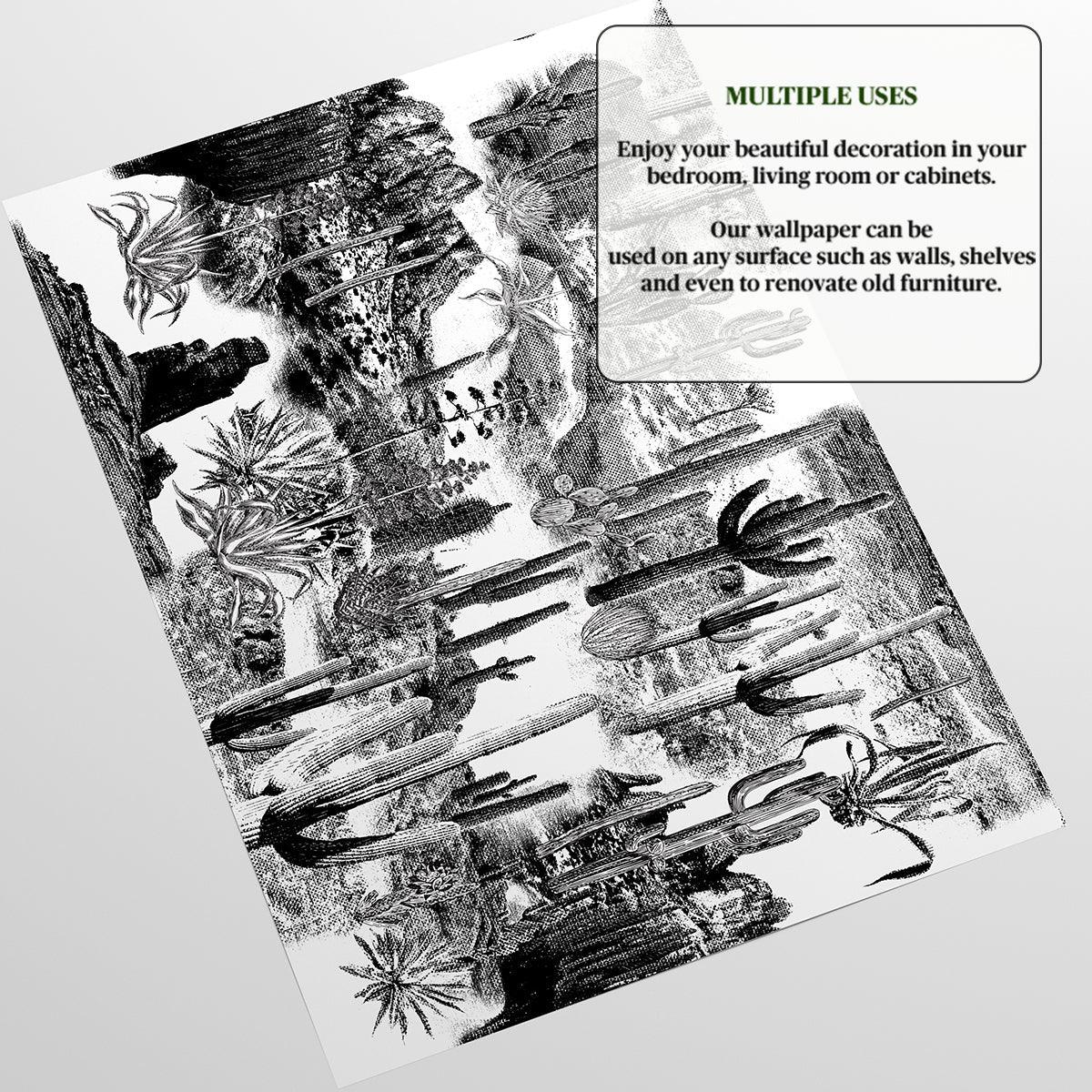 Carta da Parati Cactus - 8 fogli - 5,60 mq