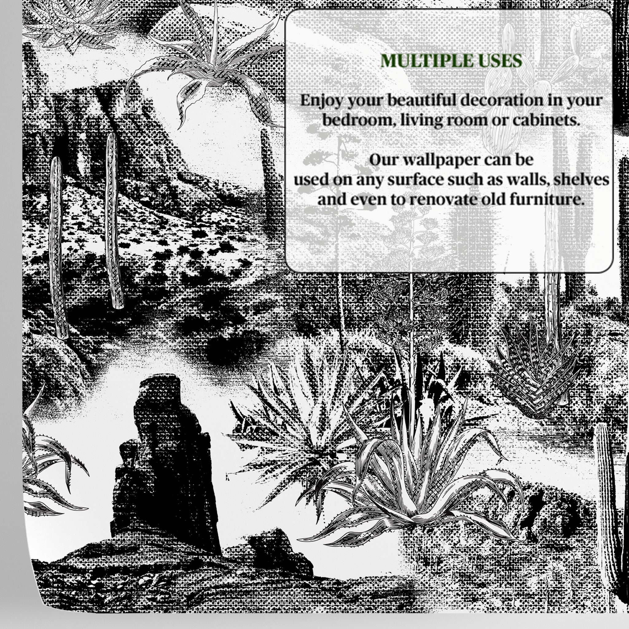 Carta da Parati Cactus - 8 fogli - 5,60 mq