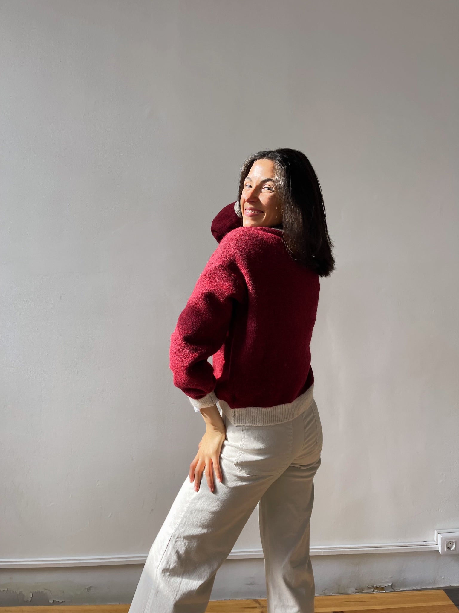 Maglia Sofia Borgogna
