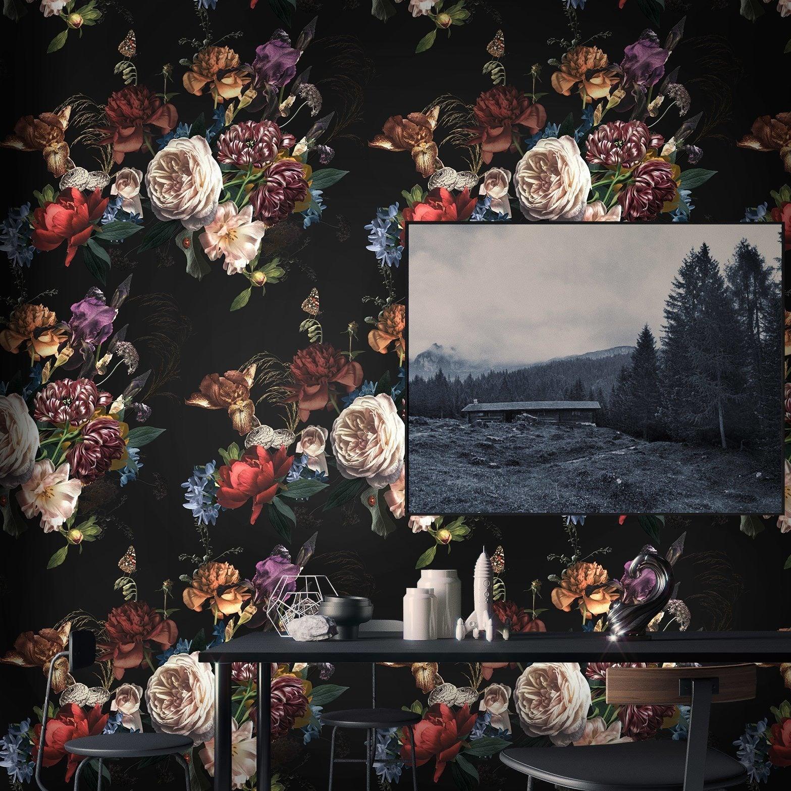 Carta da Parati Floreale Fiammingo Rinascimento - 8 fogli - 5,60 mq