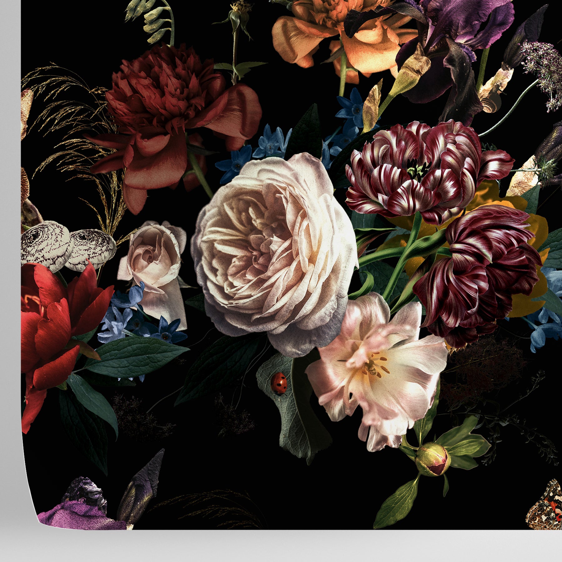 Carta da Parati Floreale Fiammingo Rinascimento - 8 fogli - 5,60 mq