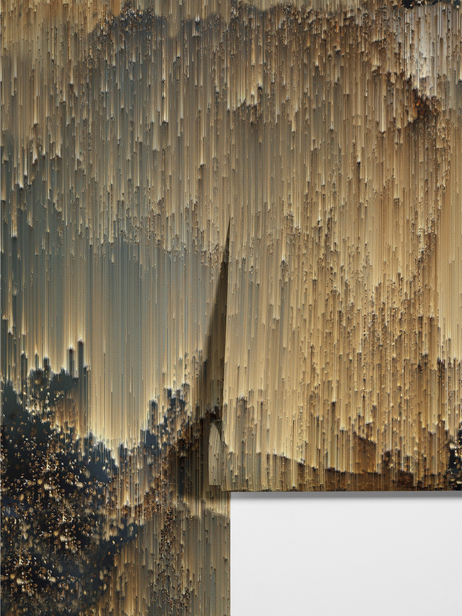 Carta da Parati Astratta Oro e Nero - 2 rotoli di carta 90 cm x 260 cm - 4.68 mq