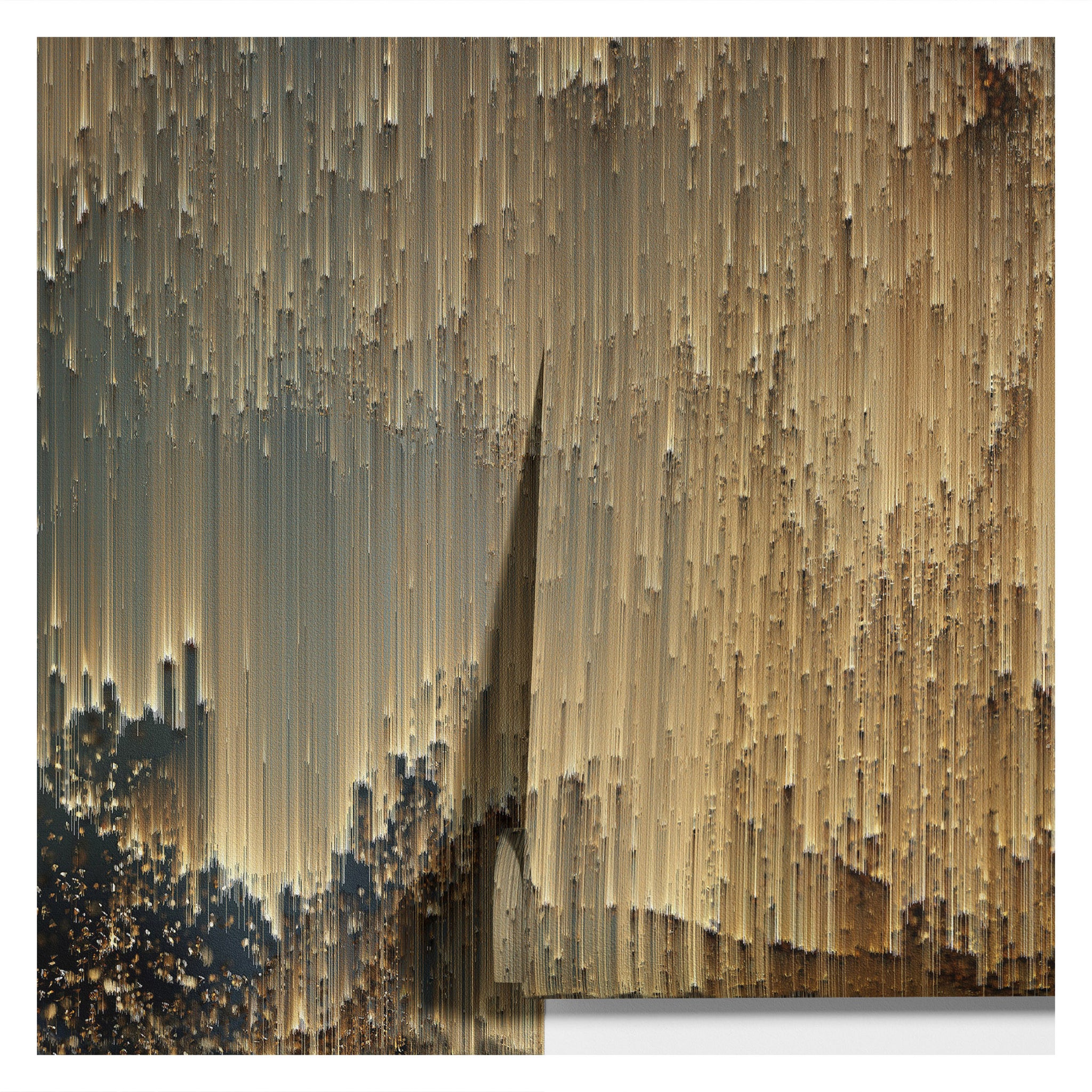 Carta da Parati Astratta Oro e Nero - 2 rotoli di carta 90 cm x 260 cm - 4.68 mq