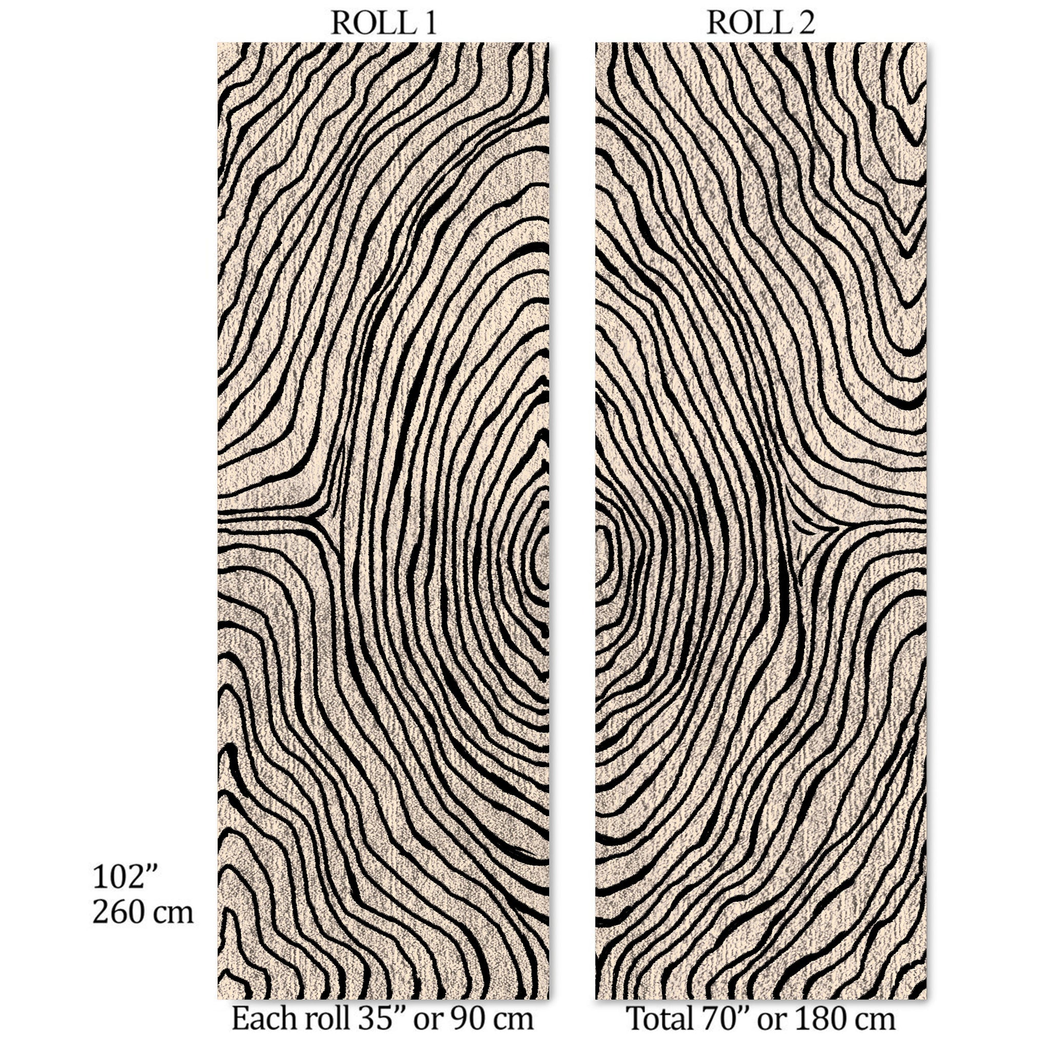 Carta da Parati Boho Geometrica Ispirata ai Tappeti - Tinte Naturali e Design Minimalista - 2 rotoli di carta 90 cm x 260 cm - 4.68 mq