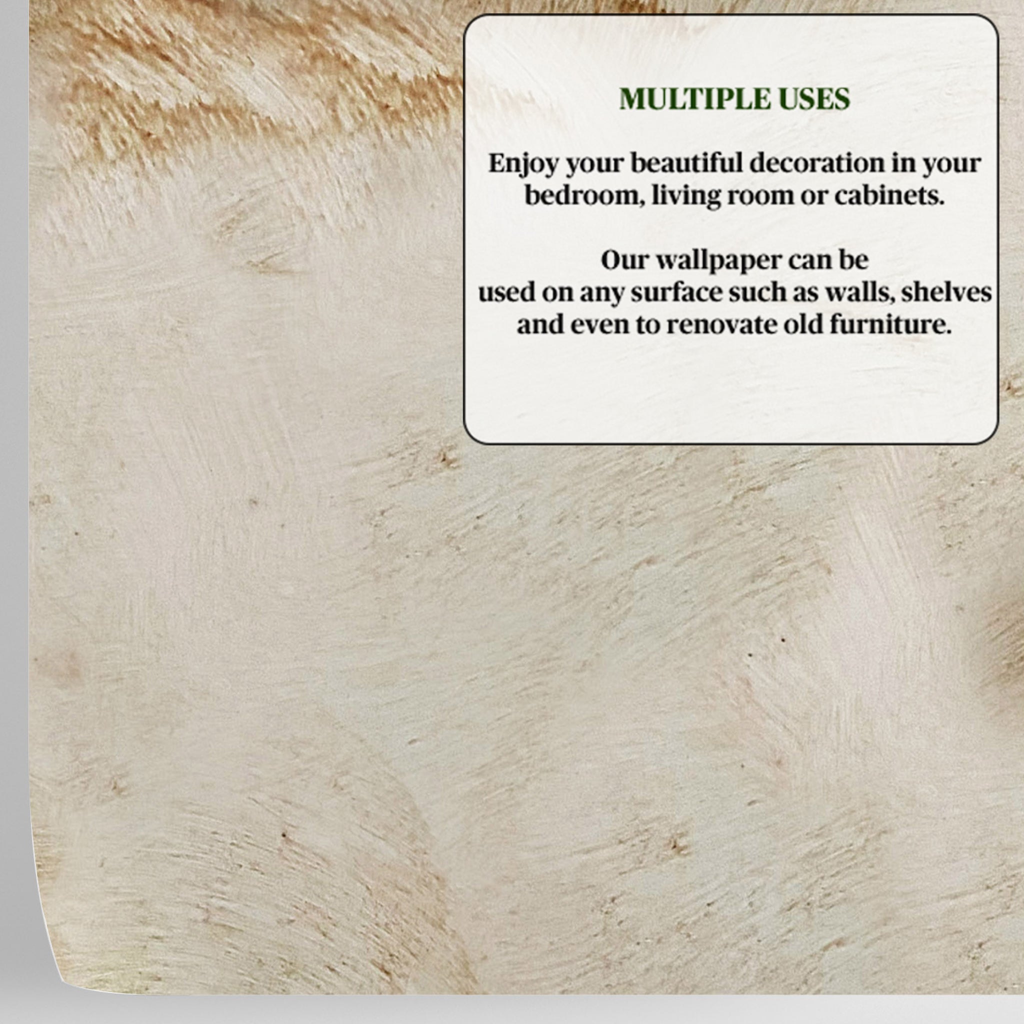 Carta da Parati Moderna con Macchie Astratte - Rivestimento Murale Effetto Inchiostro, Tinte Naturali e Design Minimalista - 2 rotoli di carta 90 cm x 260 cm - 4.68 mq