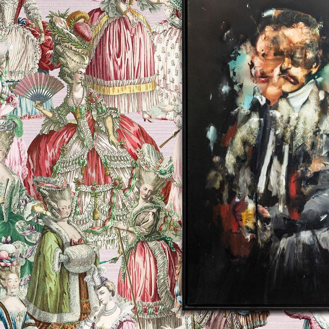 Carta da Parati Francese Marie Antoniette - 8 fogli - 5,60 mq