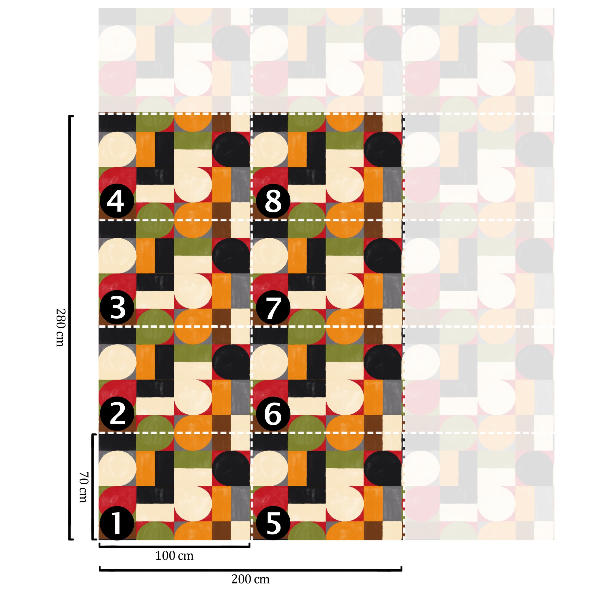 Carta da Parati Bauhaus - 8 fogli - 5,60 mq