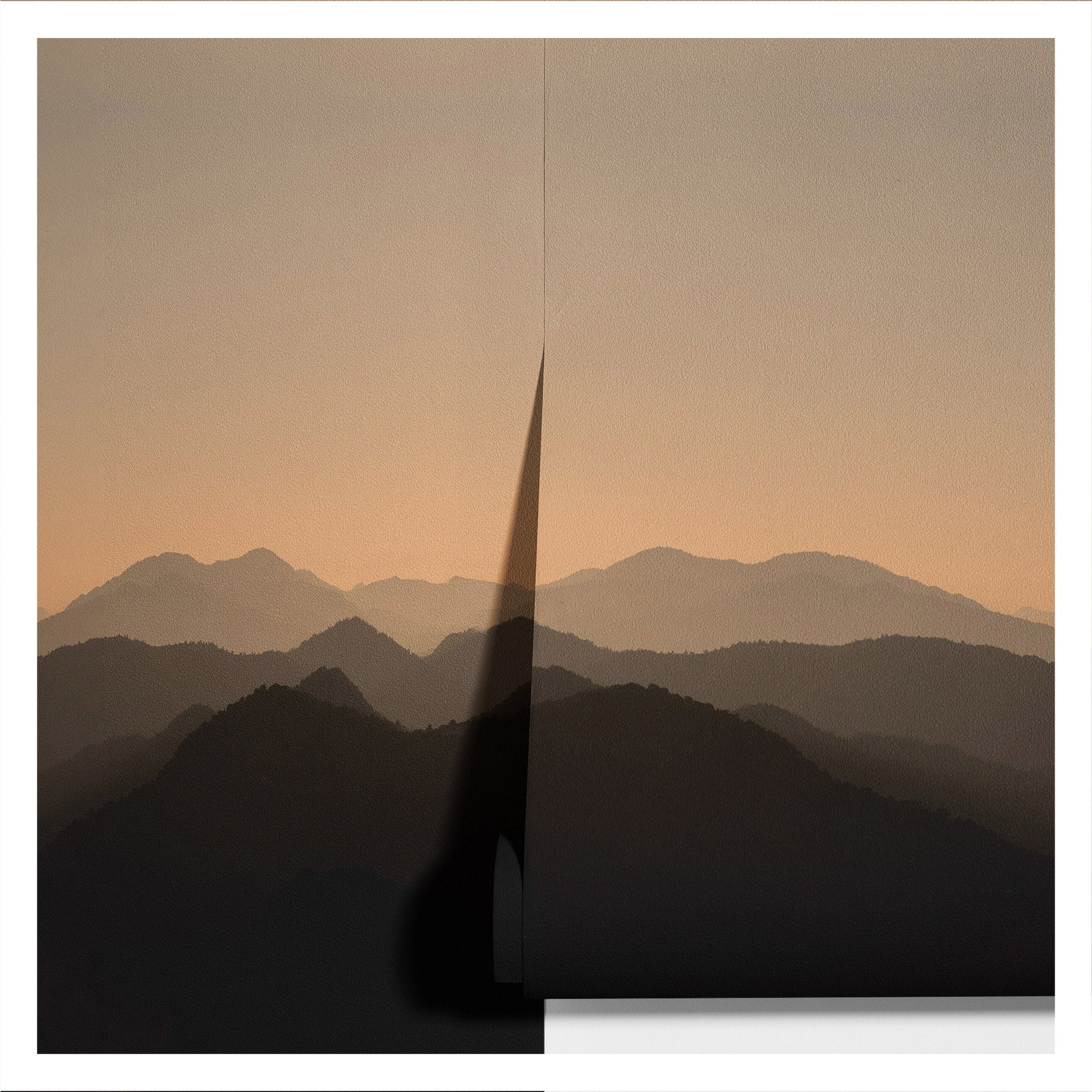 Carta da Parati Tramonto sulle Montagne - 2 rotoli di carta 90 cm x 260 cm - 4.68 mq