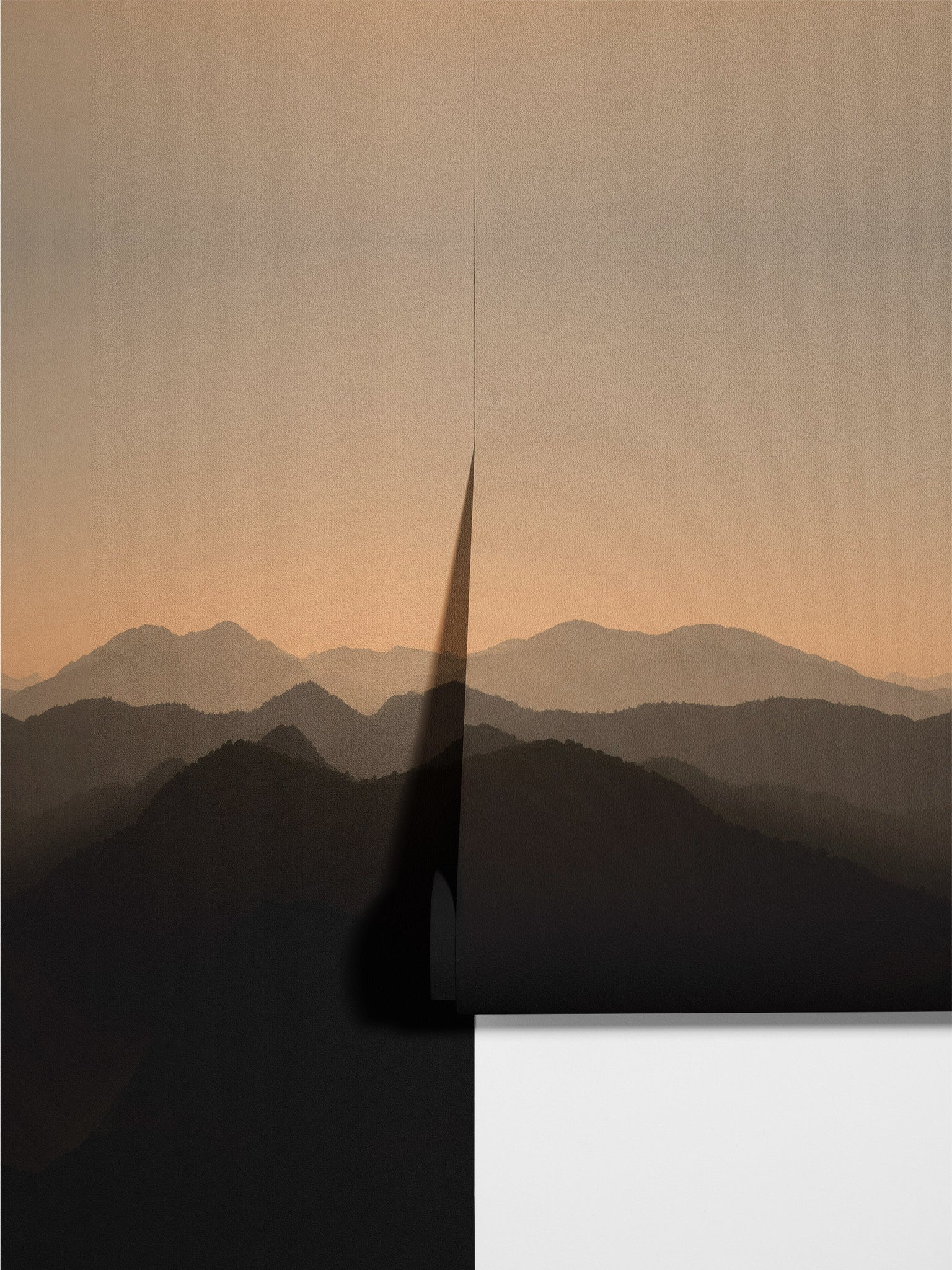 Carta da Parati Tramonto sulle Montagne - 2 rotoli di carta 90 cm x 260 cm - 4.68 mq