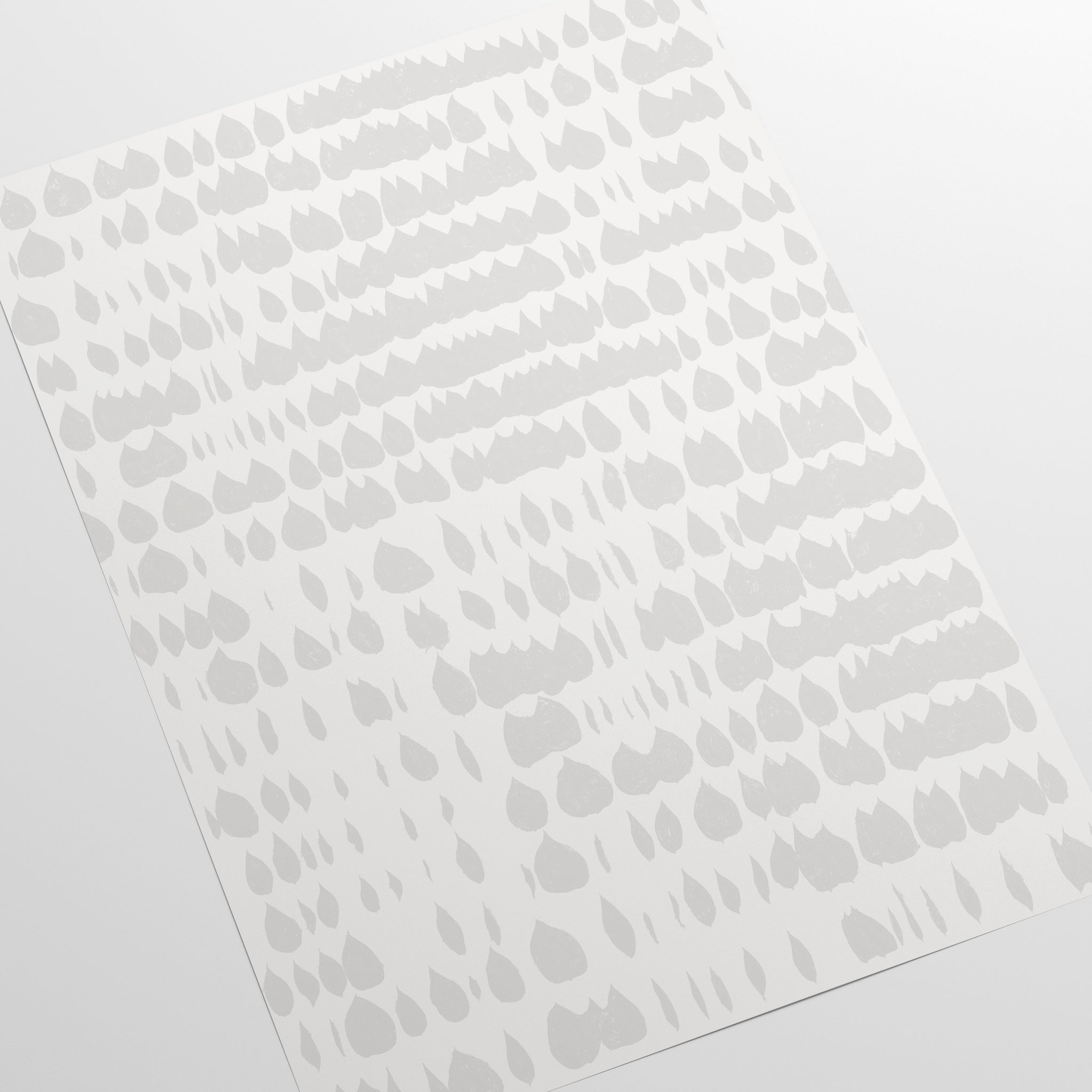 Carta da Parati Bianca Grigia - 8 fogli - 5,60 mq