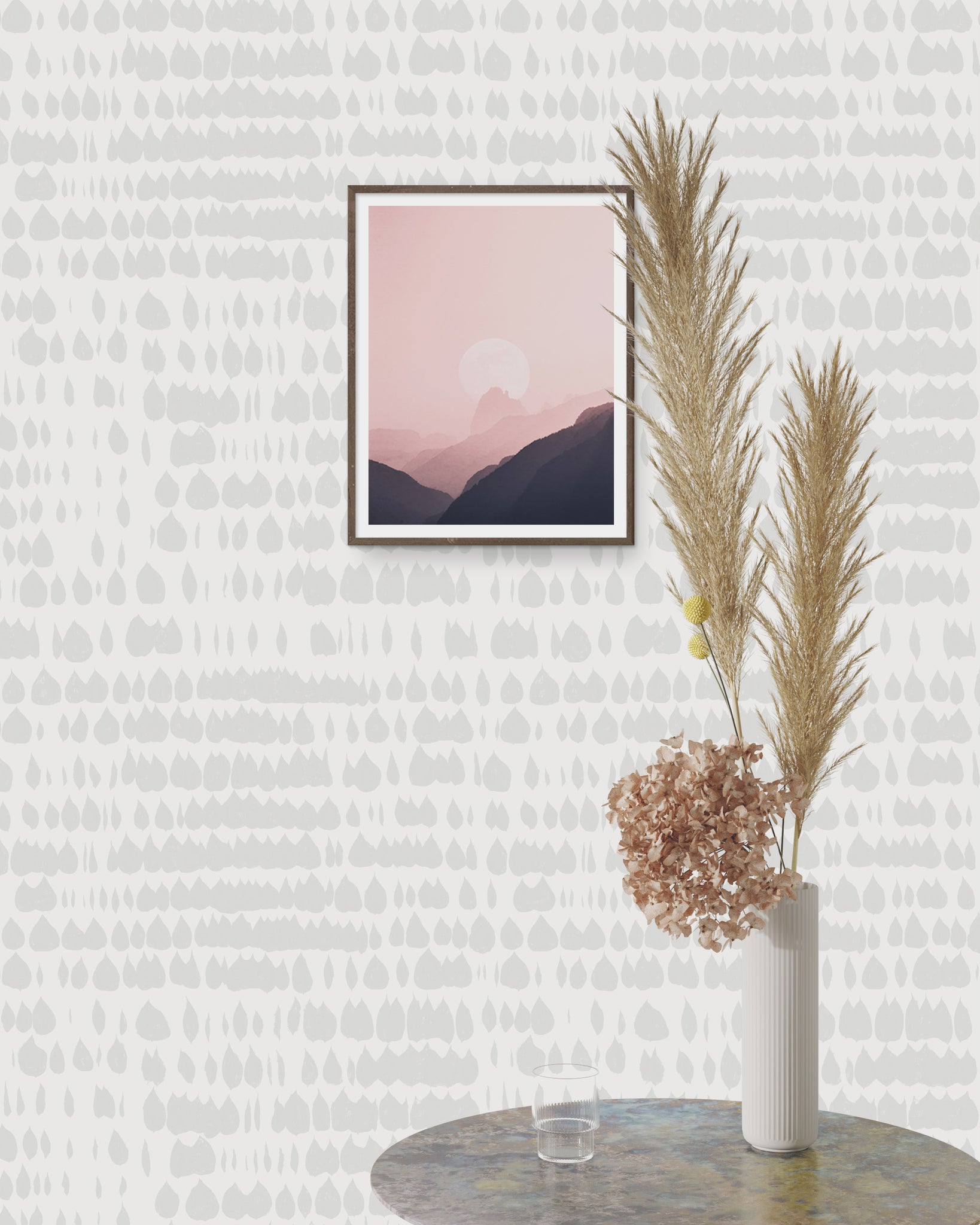 Carta da Parati Bianca Grigia - 8 fogli - 5,60 mq