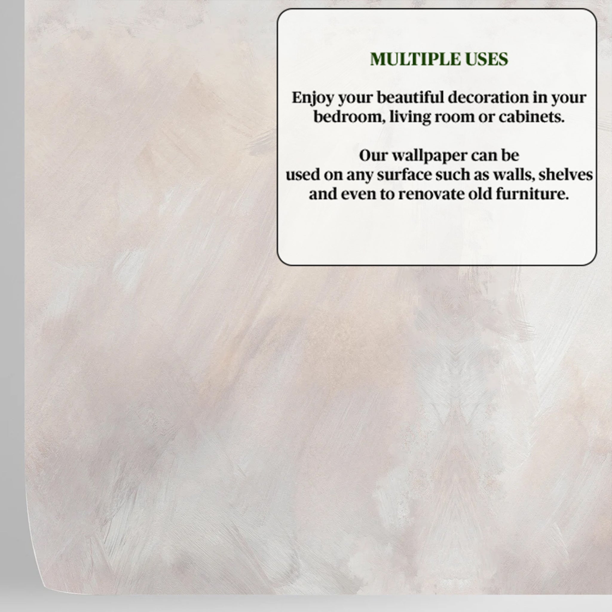 Carta da Parati Stucco Veneziano Beige e Tortora - 8 fogli - 5,60 mq