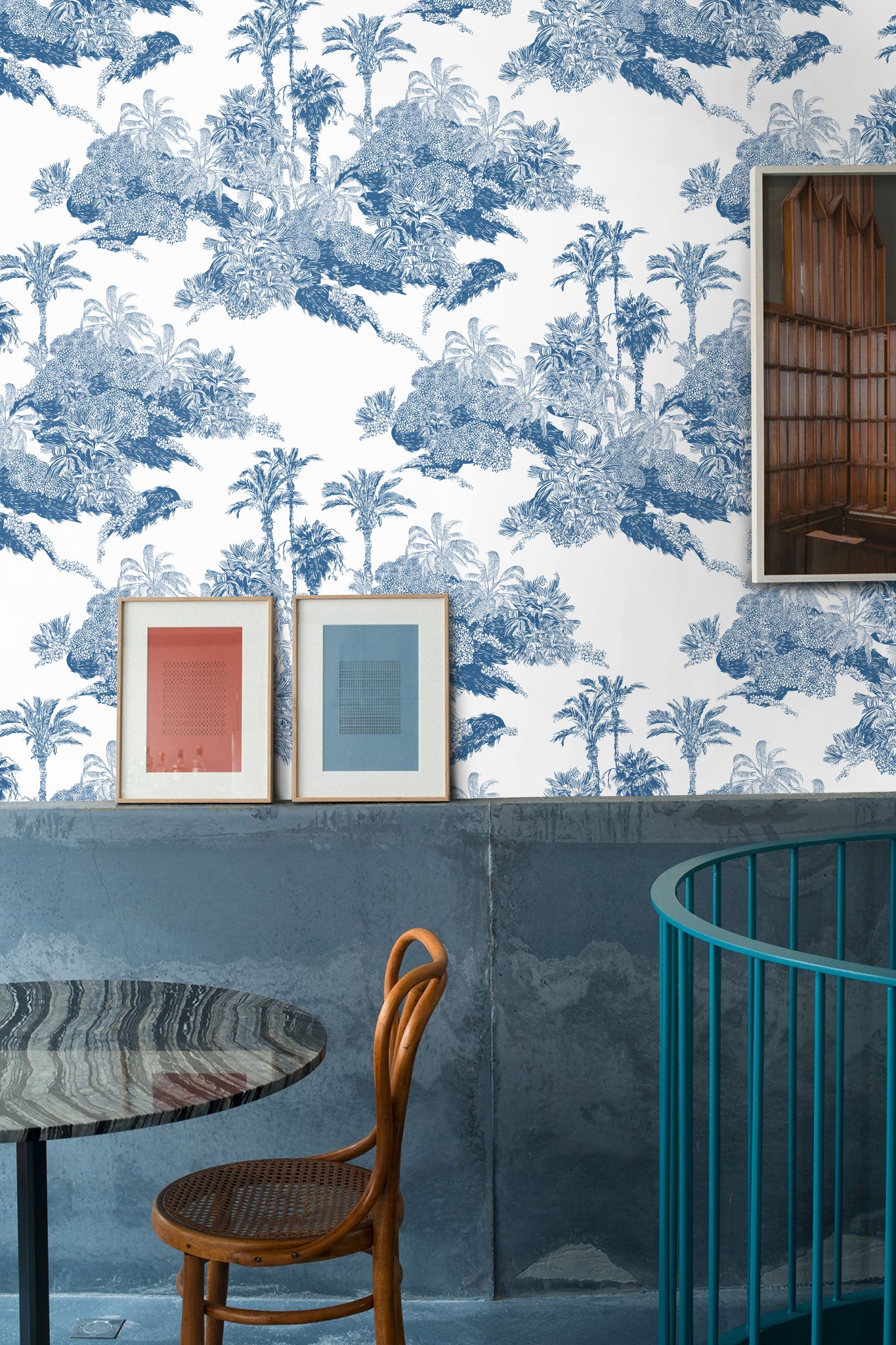 Carta da Parati Toile de Jouy - 8 fogli - 5,60 mq