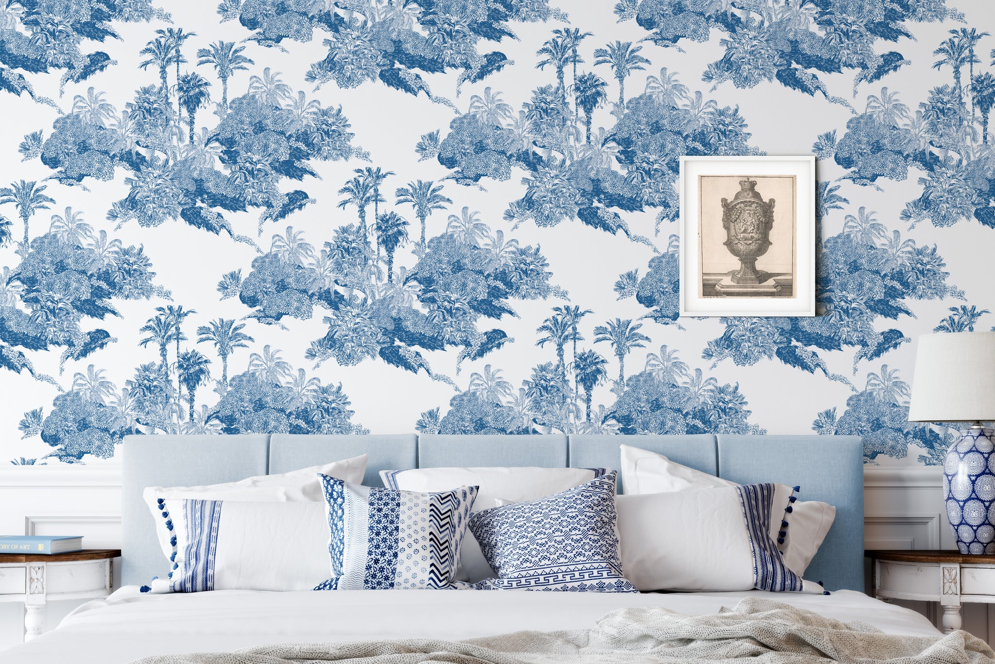 Carta da Parati Toile de Jouy - 8 fogli - 5,60 mq