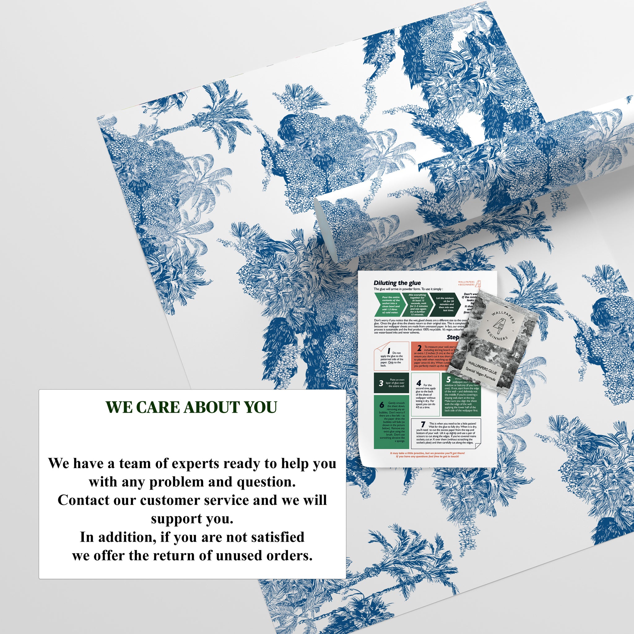 Carta da Parati Toile de Jouy - 8 fogli - 5,60 mq