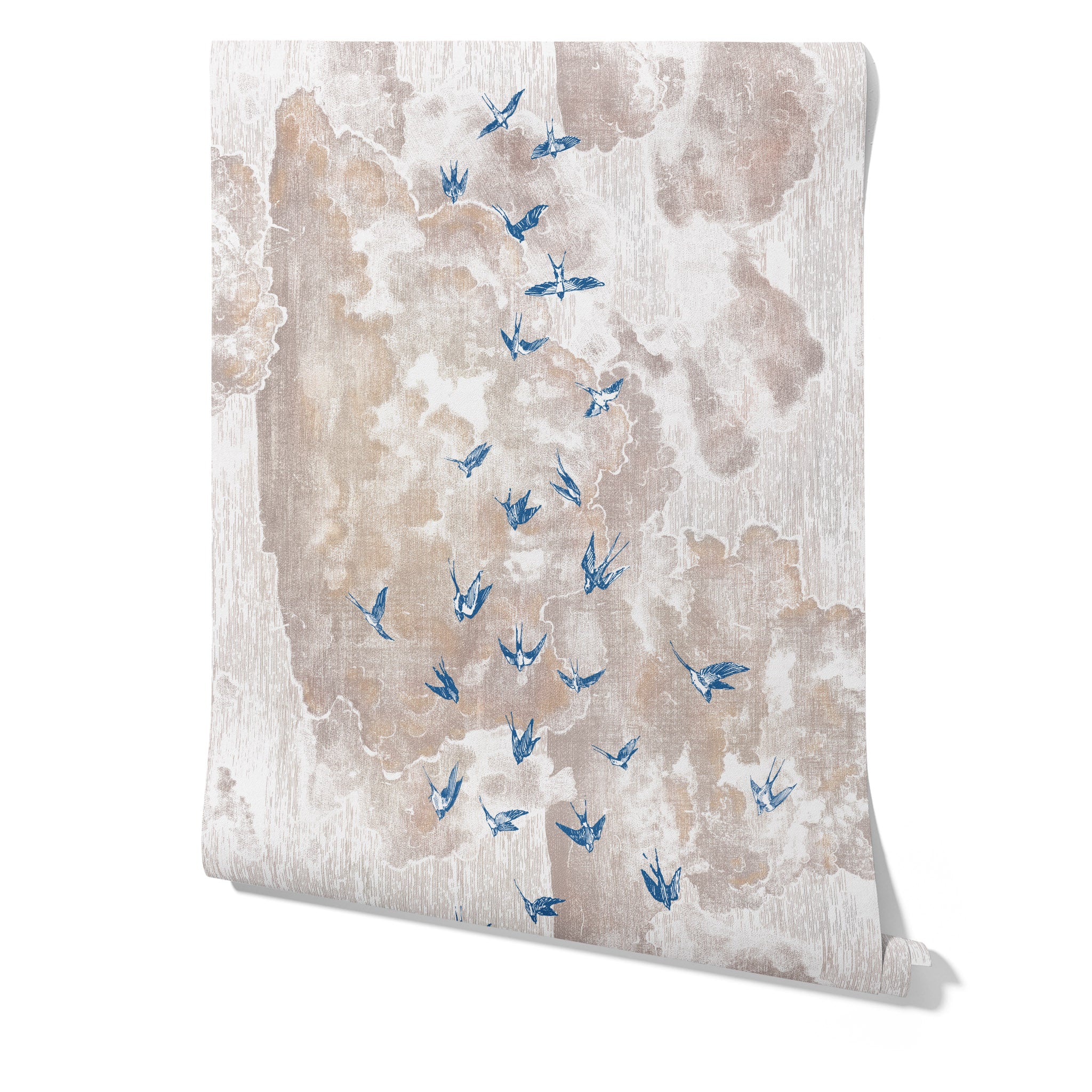 Carta da parati Nuvole al Tramonto con Rondini - 8 fogli - 5,60 mq