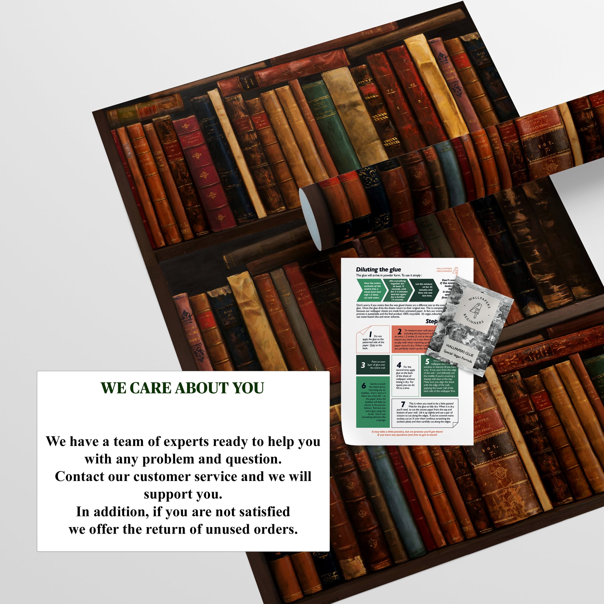 Carta da Parati Biblioteca - 8 fogli - 5,60 mq