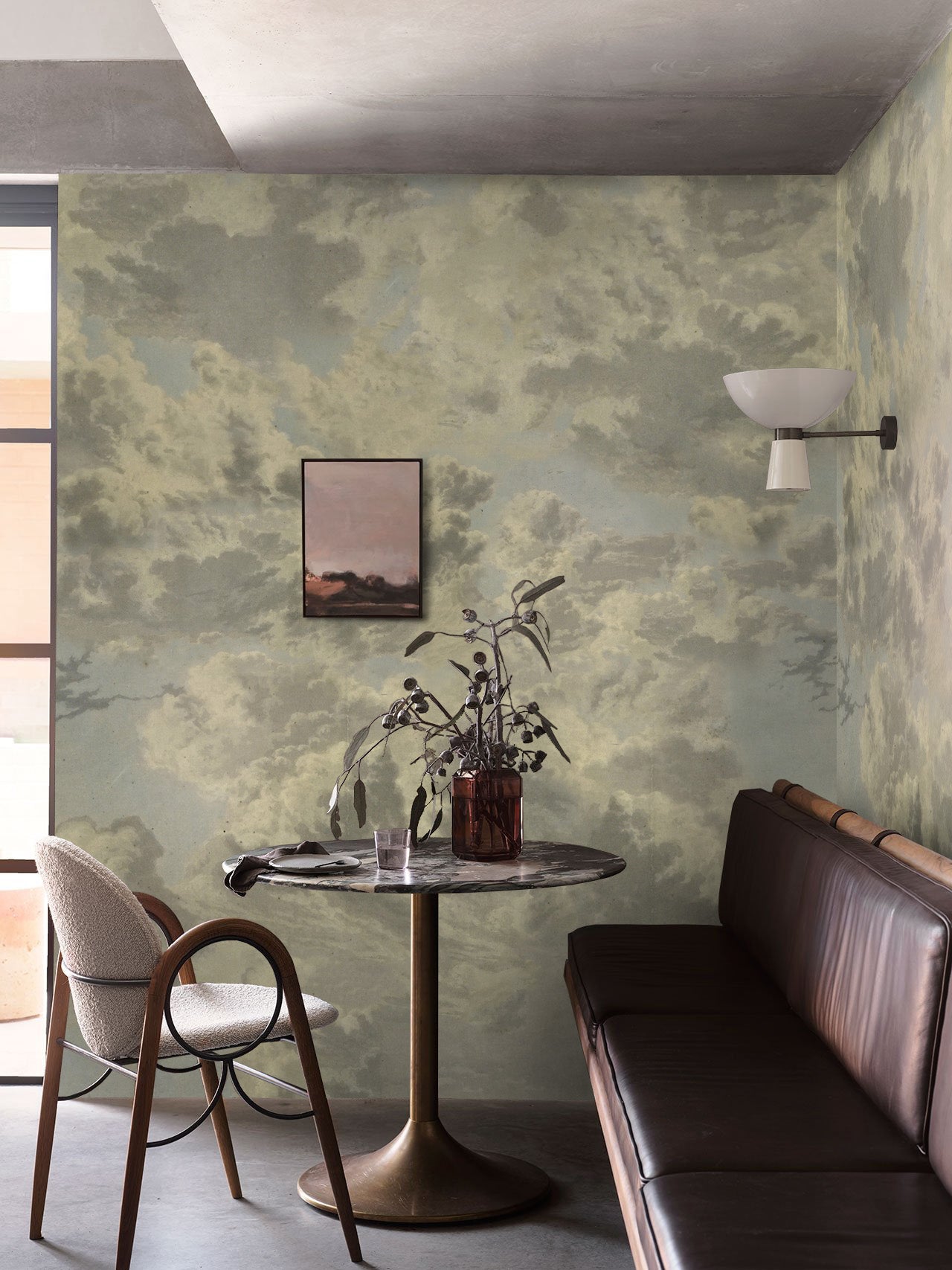 Carta da Parati Nuvole Vintage - 2 rotoli di carta 90 cm x 260 cm - 4.68 mq