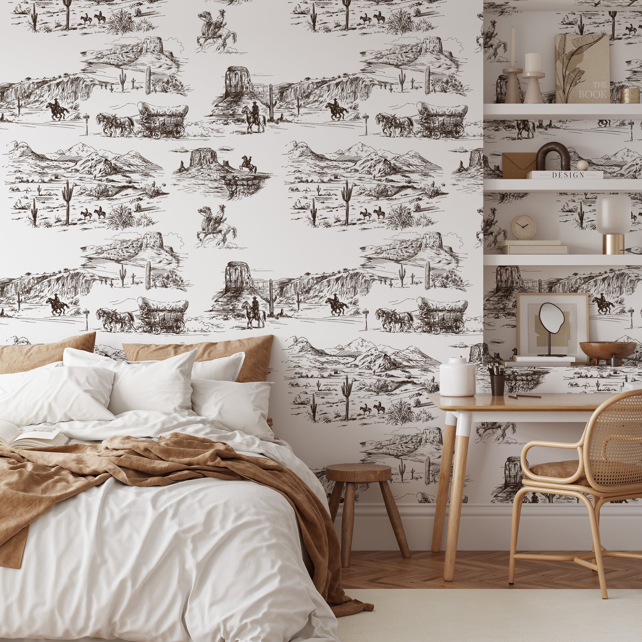 Carta da Parati Western - 8 fogli - 5,60 mq