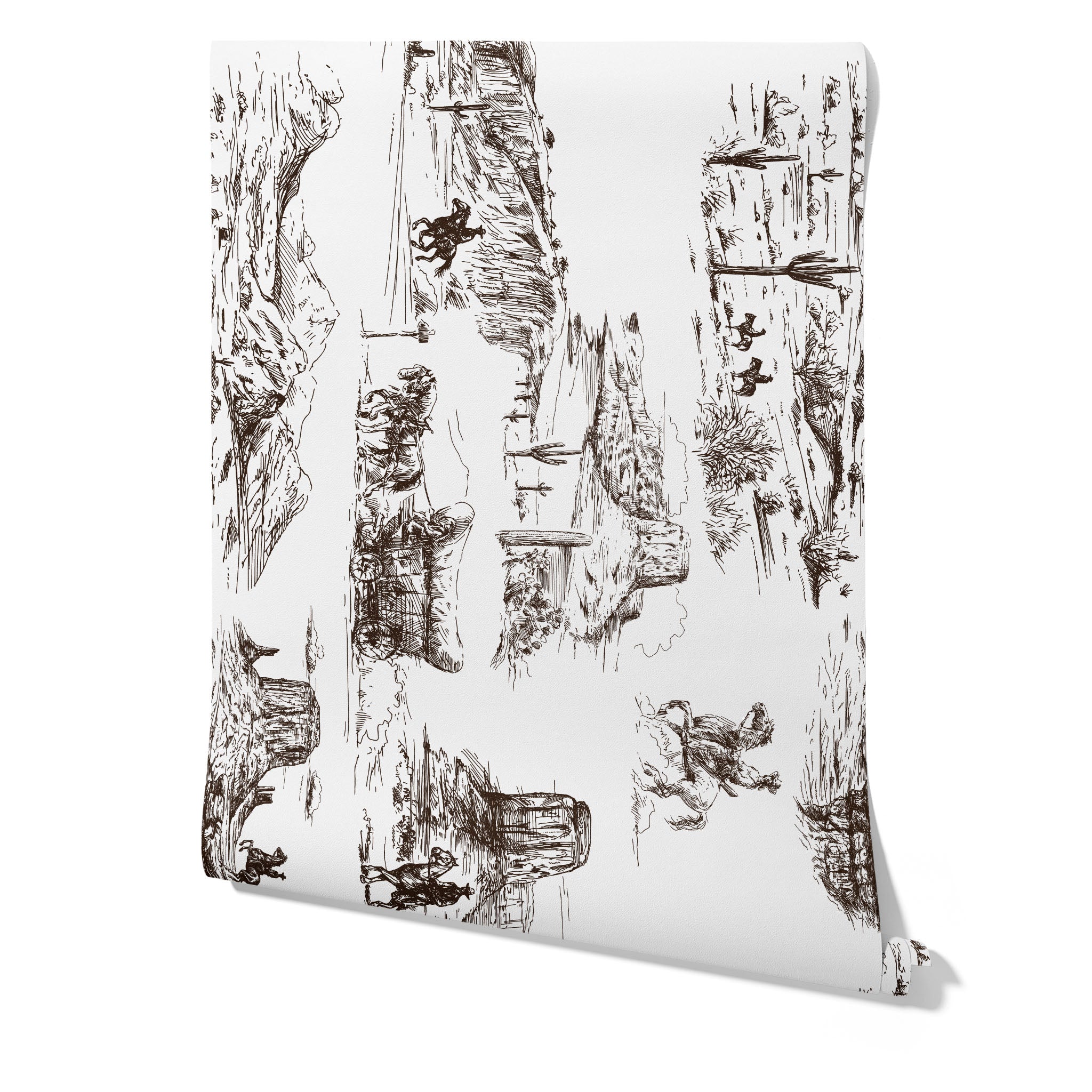 Carta da Parati Western - 8 fogli - 5,60 mq