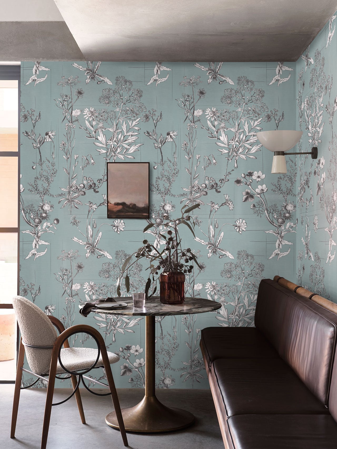 Carta da Parati Illustrazioni Floreali - 8 fogli - 5,60 mq