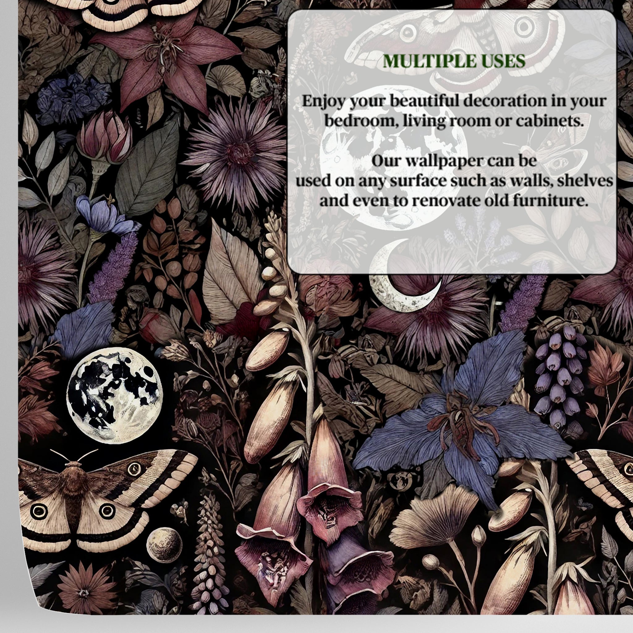 Carta da Parati Giardino Gotico - 8 fogli - 5,60 mq